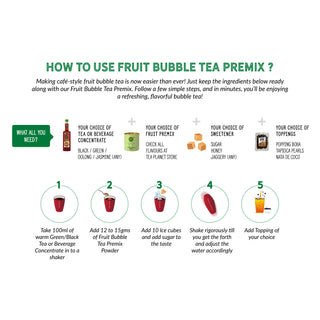 Raspberry Fruit Bubble Tea Premix - 1Kg