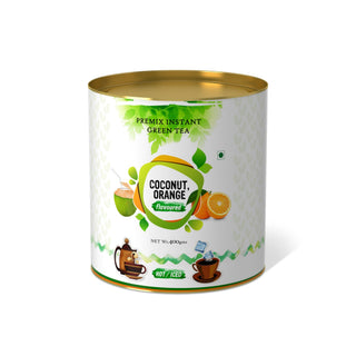 Cococnut Orange Flavored Instant Green Tea