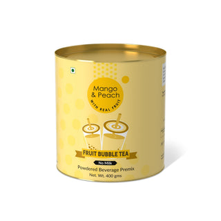 Mango & Peach Fruit Bubble Tea Premix - 400 gms