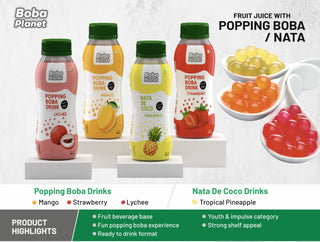 Popping Boba Drink — Mango
