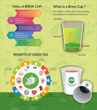 Raspberry Instant Green Tea Brew Cup - 10 cups