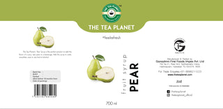 Pear Syrup to Coffee, Tea, and Specialty Cocktails, Non - GMO, Gluten-Free, Vegan (700 ml )